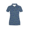 Bold Shark Print Design Women'S Polo Shirt - Perfect For The Beach Or Casual Outings