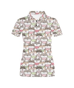 Bold Shiba Inu Print Design Women'S Polo Shirt - Perfect For Sports And Activities