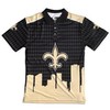 Bold Thematic Polyester 3D All Over Print New Orleans Saints Polo Shirt - Bold Design