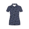 Bold Wolf Print Women'S 3D All-Over Polo Shirt For Wolf Lovers