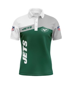 Bold Zigzag 3D Polo Shirt For New York Jets Fans - Bold Design