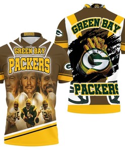 Boldly Show Your Love For The Packers With Qbs Bart Starr 15 Brett Favre 4 Aaron Rodgers 12 Poster Polo Shirt