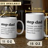 Bonus Step Dad Gifts Mug | Brilliant Coffee Mug From Daughter | Role Model, Provider, Hero Mug