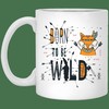 Born To Be Wild Fox Valentines Day Coffee Mug