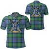 Bowie Ancient Tartan Polo Shirt - Celtic Scottish Warrior Clothing For Golfers
