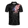 Bowling American Flag 3D Polo Shirt - Perfect For Bowling Fans