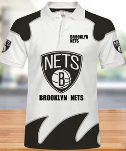 Brooklyn Nets Polo Shirt With 3D Design - Summer Gift For Fans With All Over Print