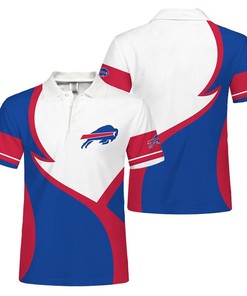 Buffalo Bills Camo Pattern Button Up All-Over Print Polo Collar Shirt