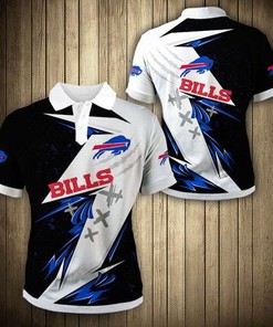 Buffalo Bills Graffiti 3D Polo Collar Shirt With All-Over Print Design