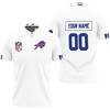 Buffalo Bills Nfl White Jersey Style Personalized Polo Collar Shirt