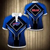 Buffalo Bills Square Lattice 3D Polo Collar Shirt With All-Over Print Design