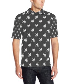 Bull Terriers 02 Pattern Print Men'S Polo Shirt - Perfect Gift For Fans #21 With 3D Polo Shirts For Men