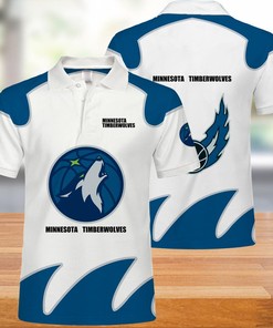 Button Up Minnesota Timberwolves Polo Shirt - Great Gift For Fans