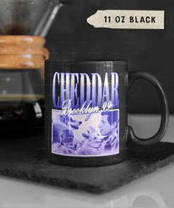 CHEDDAR Brooklyn 99 Mug | Pembroke Welsh Corgi Coffee Mug | Holt's Dog Cheddar White Mug | Captain Holt 11 OZMovie Mug