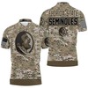 Camo Pattern 3D Polo Shirt - Perfect For Any Outing