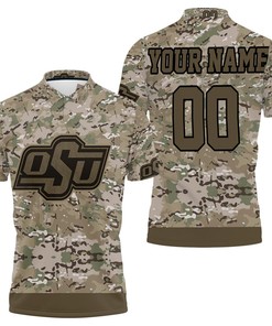 Camo Pattern Personalized Polo Shirt For Oklahoma State Cowboys Fans - Unique And Stylish Gift