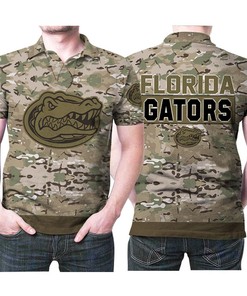 Camouflage American Flag Polo Shirt - Perfect For Gator Fans