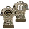Camouflage Veteran Green Bay Packers 3D Personalized Polo - Support Our Troops Edition