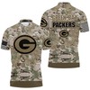 Camouflage Veteran Green Bay Packers 3D Polo - Military Fan Apparel