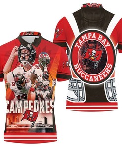 Campeones 3D All Over Print Polo Shirt- Tampa Bay Buccaneers Super Bowl Champions 2021