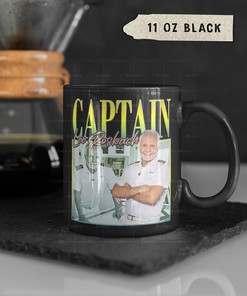 Captain Lee Meme Coffee Mug for Men and Women with Funny Fan Made Belw Dck Coffee Mug and Retro 90s Style