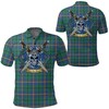 Carmichael Ancient Tartan Polo Shirt - Celtic Scottish Warrior Clothing For Golfers
