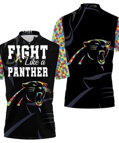 Carolina Panthers Autism Support Polo Shirt - Stand Up For Autism