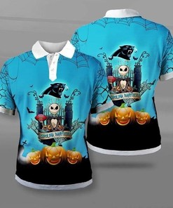 Carolina Panthers Halloween Polo Shirt - Perfect Gift For Fans