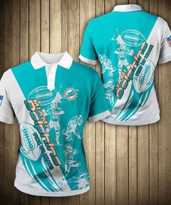 Casual 3D Miami Dolphins Polo Shirt For Fans: Perfect Gift
