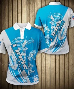 Casual Detroit Lions 3D Polo Shirt - Perfect For Everyday Wear