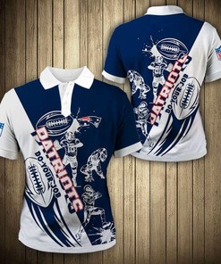 Casual New England Patriots 3D Polo Shirt For Nfl Fans