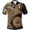 Celebrate American Samoa With Humpback Whale And Coat Of Arms Polo Shirt