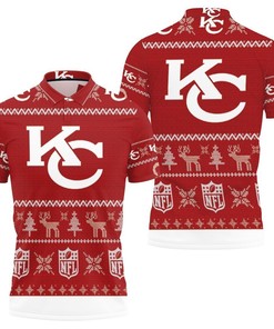 Celebrate Christmas In Style With This 3D Polo Shirt For Fans Of Kc Chiefs