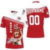 Celebrate Kc Chiefs Superstar Travis Kelce - 3D Signature Personalized Polo Shirt