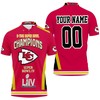 Celebrate Times Two - Personalized 3D Polo Shirt For Kc Chiefs Super Bowl Champions