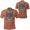 Celtic Scottish Warrior Fan Gift - Munro Ancient Tartan 3D Polo Shirt