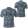 Celtic Scottish Warrior Fan Gift - Napier Ancient Tartan 3D Polo Shirt