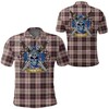 Celtic Scottish Warrior Gift For Fans - Macpherson Hunting Ancient Tartan 3D Polo Shirt
