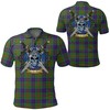 Celtic Scottish Warrior Polo Shirt - Stewart Of Appin Hunting Modern Tartan - Great Gift For Fans Of Scottish Warrior