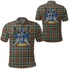 Celtic Scottish Warrior Polo Shirt - Thomson Hunting Modern Tartan - Perfect For Fans Of Scottish Heritage