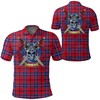 Celtic Scottish Warrior Polo Shirt - Wishart Dress Tartan - Ideal For Fans Of Scottish Heritage