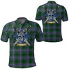 Celtic Scottish Warrior Polo Shirt - Wishart Hunting Modern Tartan - Perfect For Fans Of Scottish Heritage