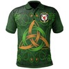 Celtic Triquetra Knot Fox Irish Family Crest Polo Shirt - Showcase Your Irish Ancestry In Style