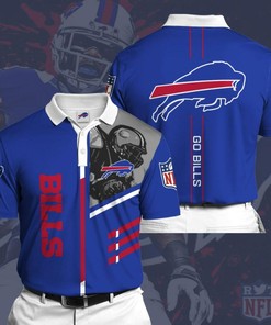 Cheer On The Buffalo Bills With American Football 3D Polo Shirts