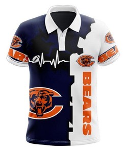 Chicago Bears Athletic Polo Shirt - Ideal Gift For Fans