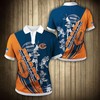 Chicago Bears Flame Design Polo Shirt - Perfect Gift For Fans