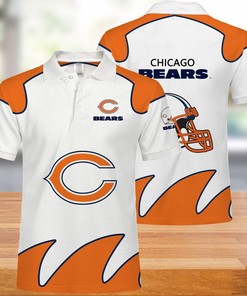 Chicago Bears Skull Design Polo Shirt - Perfect Gift For Fans