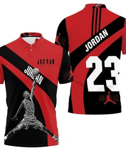 Chicago Bulls Jump Shot 3D Polo Shirt - Michael Jordan 23 Perfect Gift For Fans