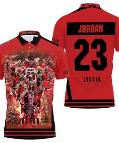 Chicago Bulls Legend Michael Jordan 23 3D Polo Shirt - Ideal Gift For Fans With 3D Printed Polo Shirts