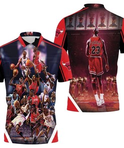 Chicago Bulls Michael Jordan 23 Nba Throwback Polo Shirt - Ideal Gift For Fans